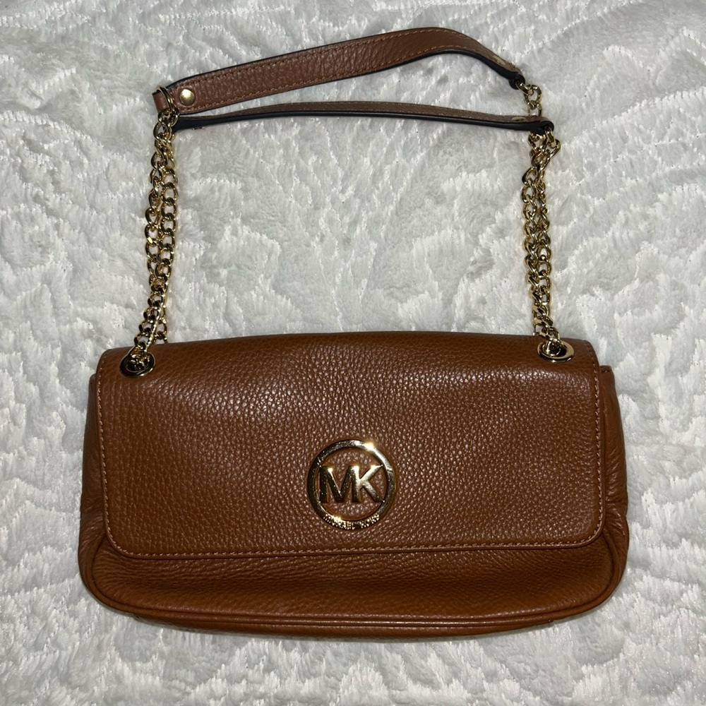 Michael Kors Tan Leather Shoulder Bag